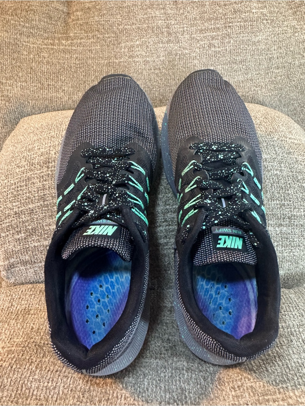 Nike Run Swift SE Special Edition Women’s Gunsmoke/Green Glow AR1904-001 Size 9 - Picture 5 of 12